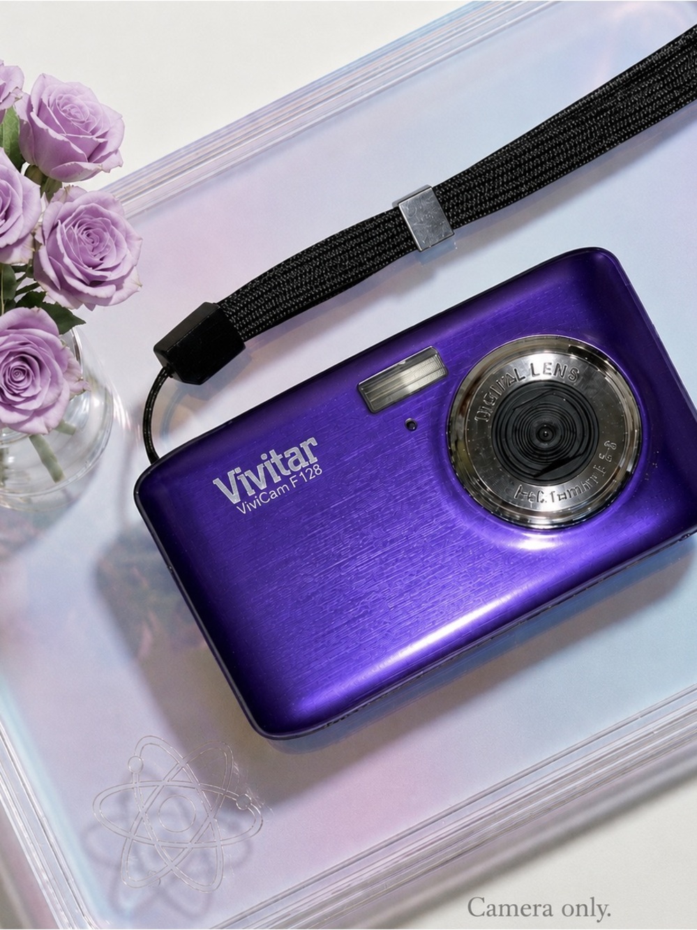 Vivitar ViviCam F128 Purple Digital Camera Y2K Prop Nonworking | Cybercore